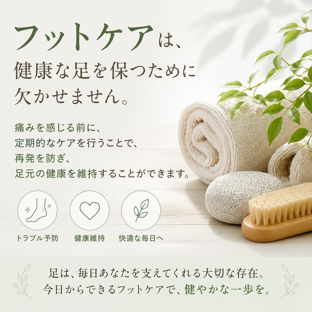 悪化する前に！フットケアの重要性